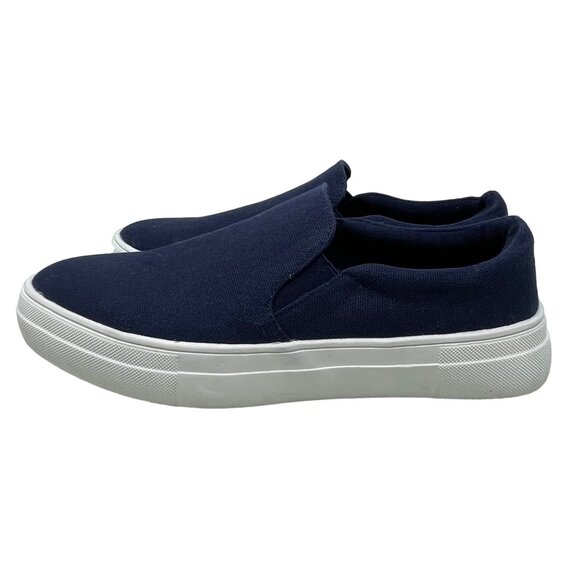 Coconuts by Matisse ShoesSize 9.5 Harry Sneakers Slip On Navy Textile Shoes NEW - Picture 3 of 8